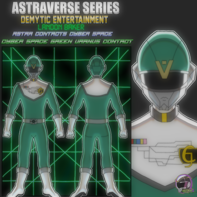 LANDON BAKER CYBER SPACE GREEN URANUS C.