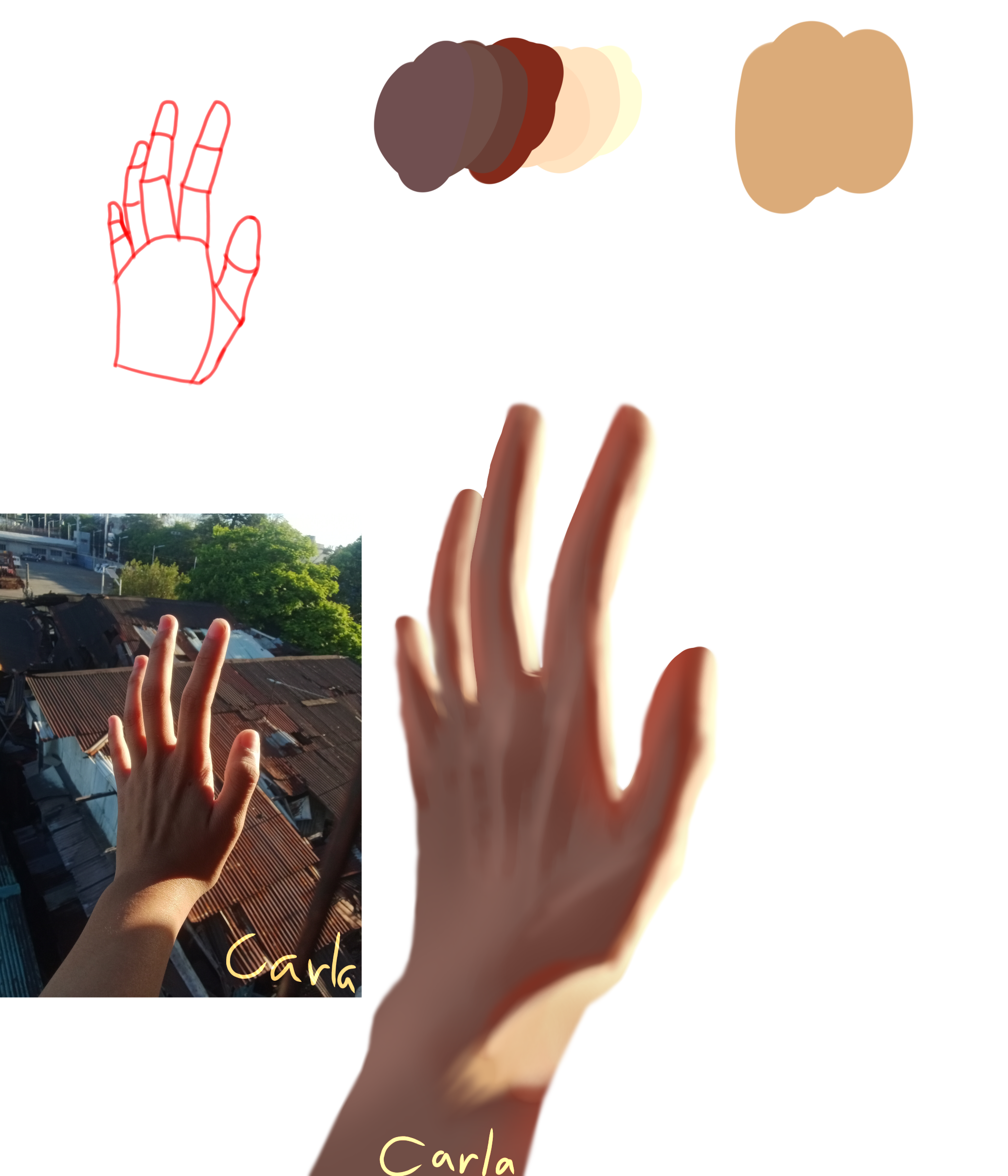 Hand Rendering Grid Hand rendering - ibisPaint
