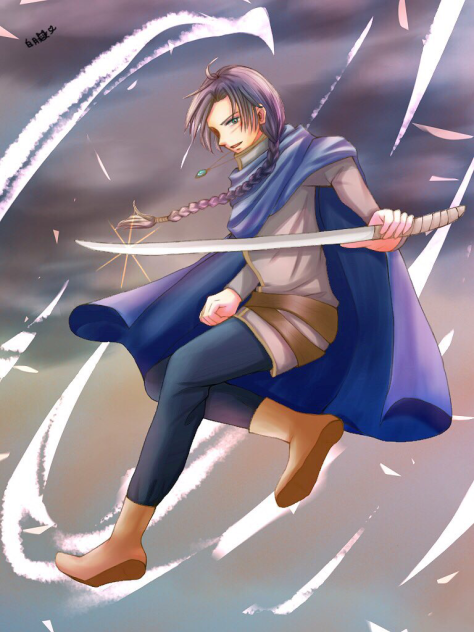 三つ編み男子