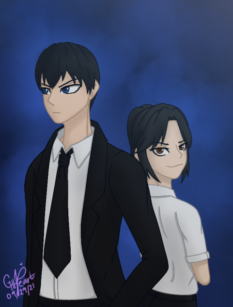 Kageyama and Heart(my OC)