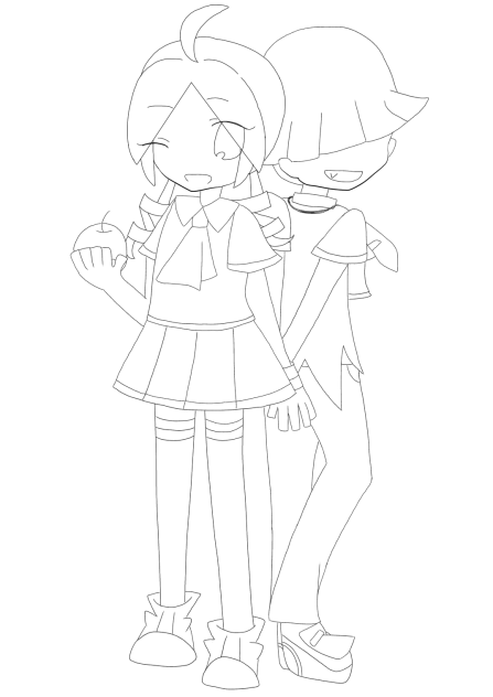 まぐりん　線画