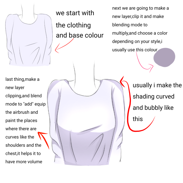 studying the shading of clothing - ibisPaint