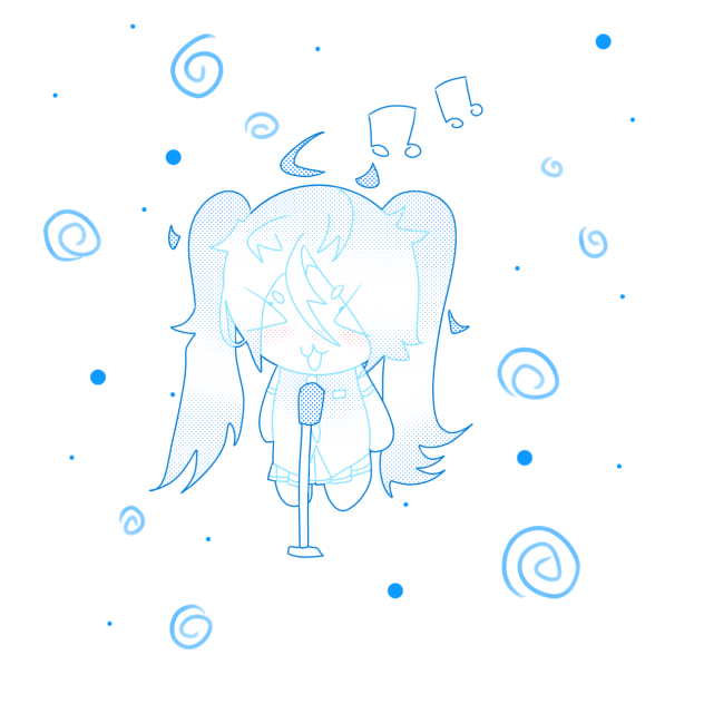 Hatsune miku doodle!!!