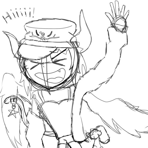 “Hiiiii❗️” (sketch)