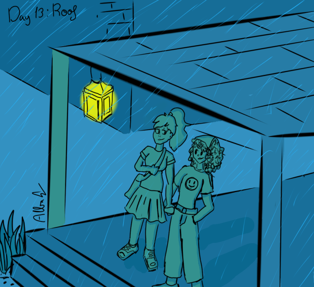 Inktober Day 13- Roof