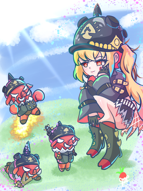 Lucy and the boars - ibisPaint