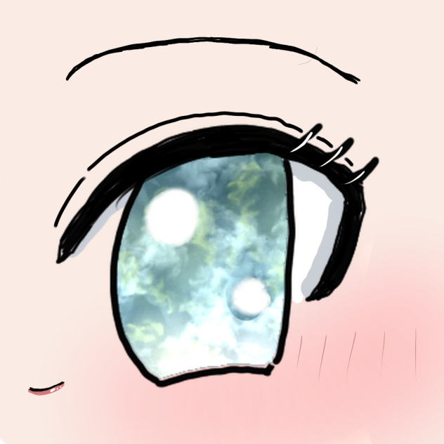 女の子の顔面