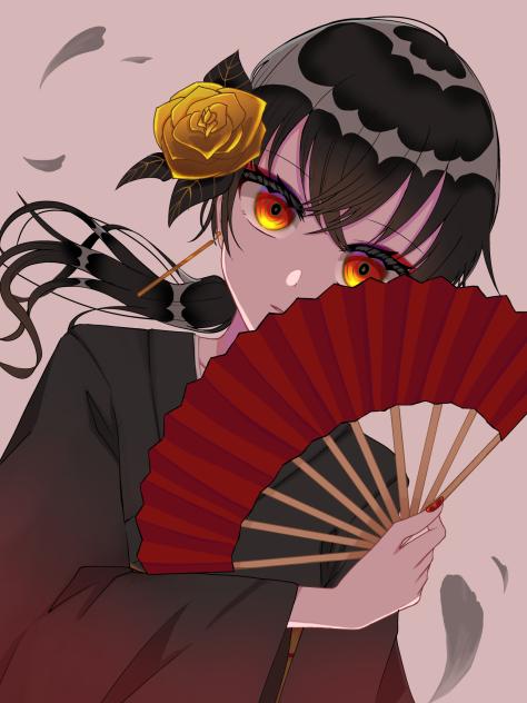 和服のKanariaさん