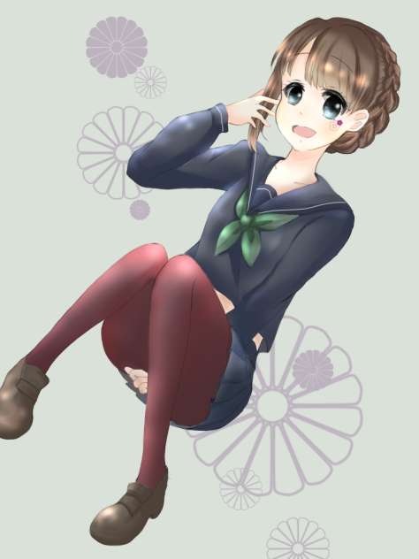 セーラー服×タイツ