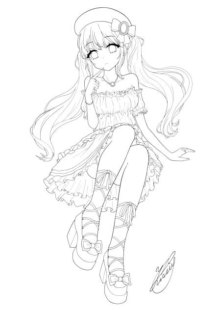 GIFT GIRL（線画）