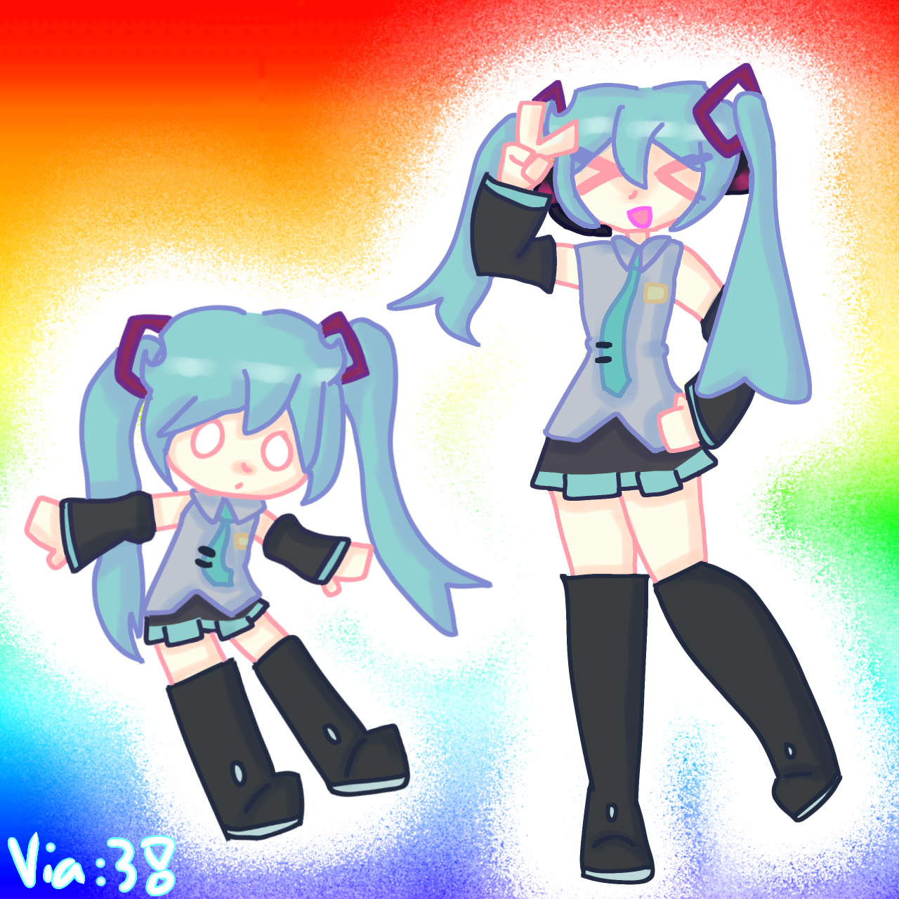 Miku 🌈 - ibisPaint