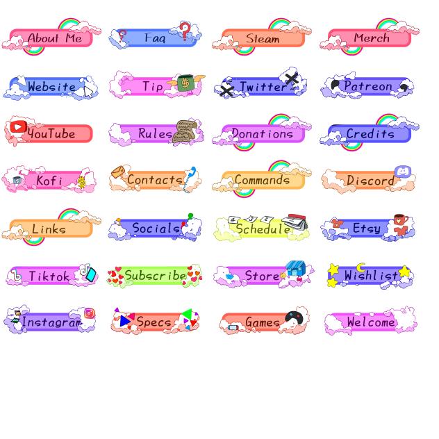 Cloud buttons for streaming setup