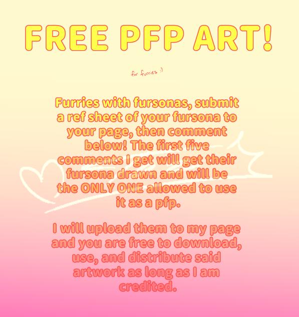 FREE FURRY PFP ART! (read desc)