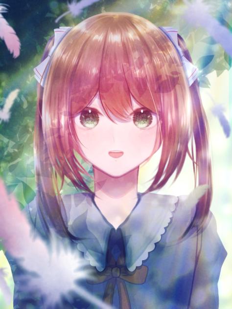 樹林の中の少女