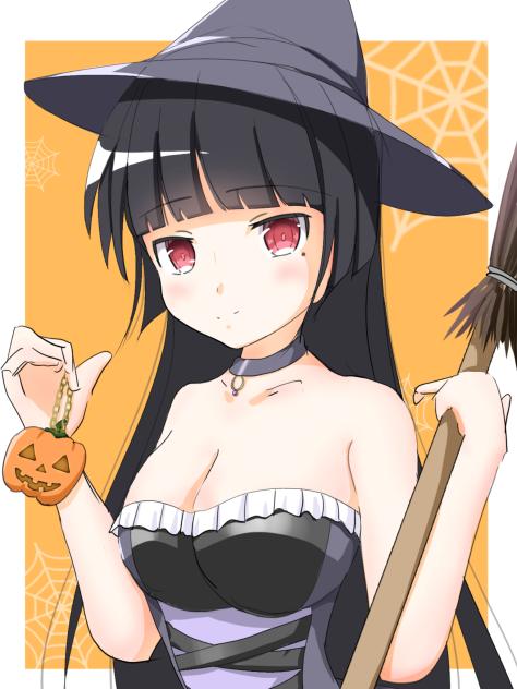 ちょっとハロウィンっぽい五更瑠璃(黒猫)