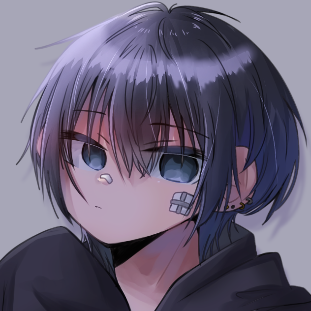 病み系ウルフカット男子 Ibispaint