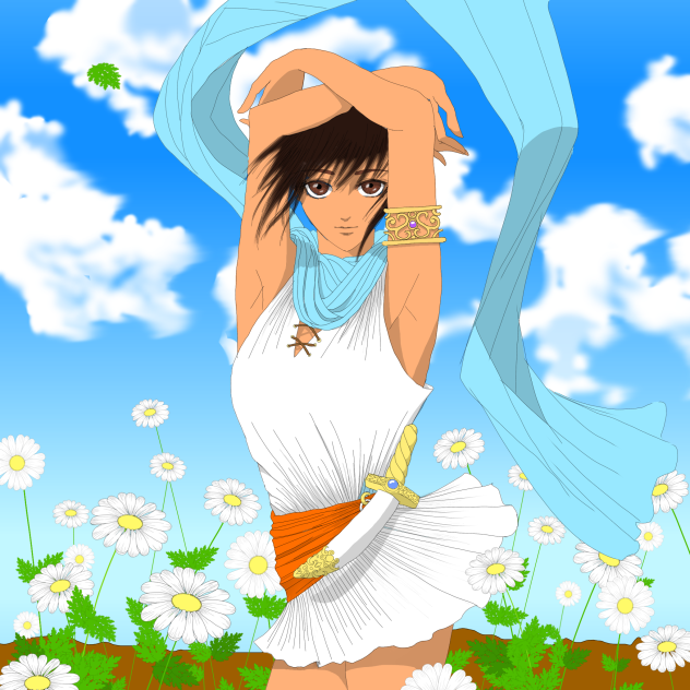 砂漠の花【イラストメイキング】