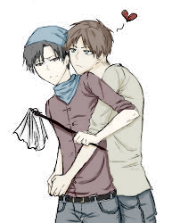 Eren x Levi Coloring Page