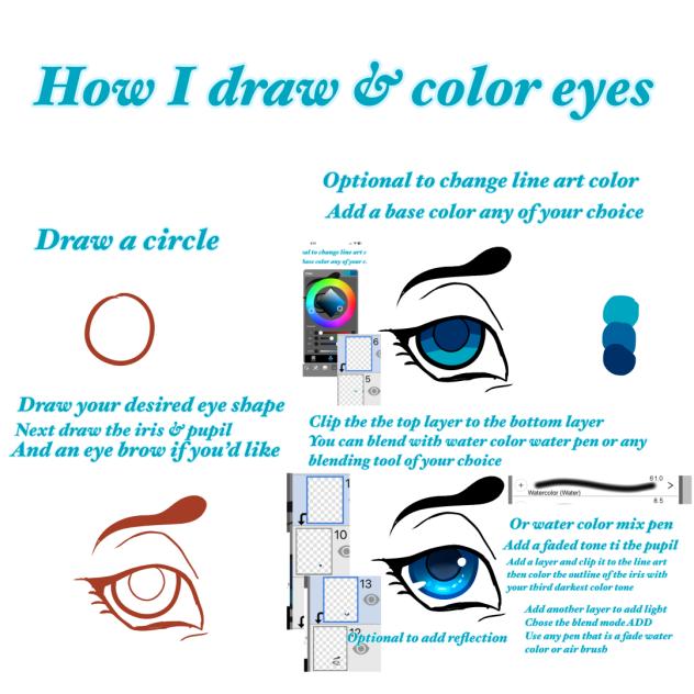 How I draw eyes