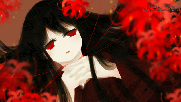 ｵﾘｷｬﾗ　曼珠沙華ちゃん落書き