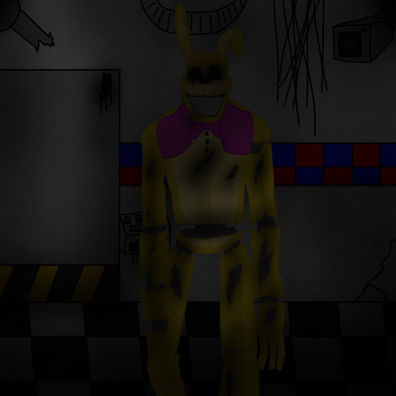 Stitched Spring Bonnie - ibisPaint