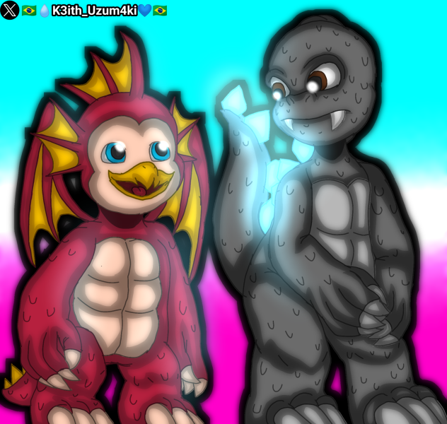 Emi and Godzilla - Monsterverse
