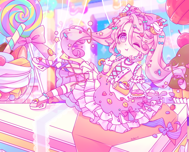 Candy girl-speedpaint-ibis drawing