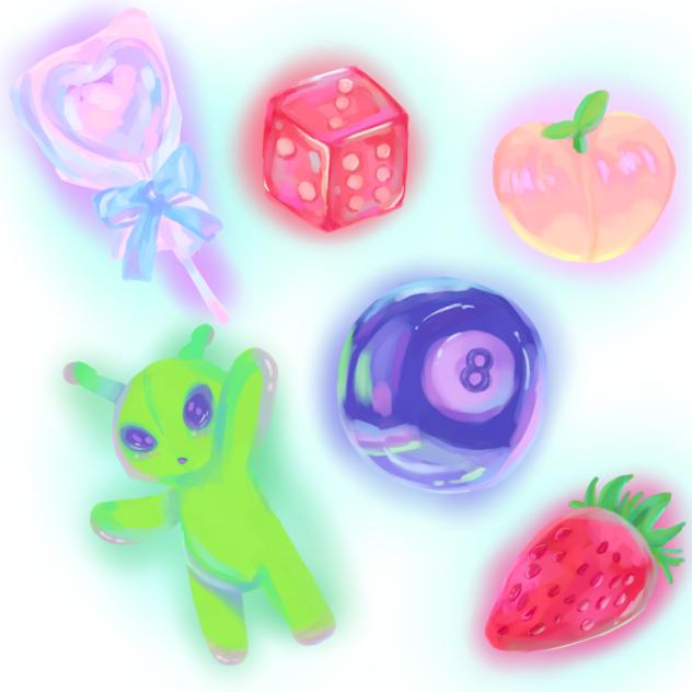 🍭🎲🍓Aesthetic doodles🍑🎱👽