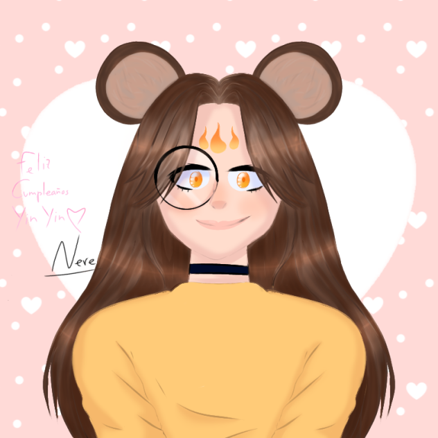 Feliz cumpleaños Yin Yin 💛🐁 - ibisPaint