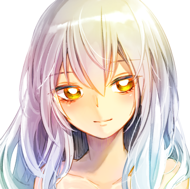 ふわふわ白髪ちゃん Ibispaint