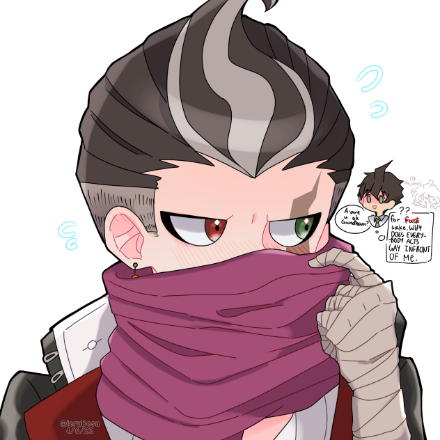 Gundham blushing 😔🔫