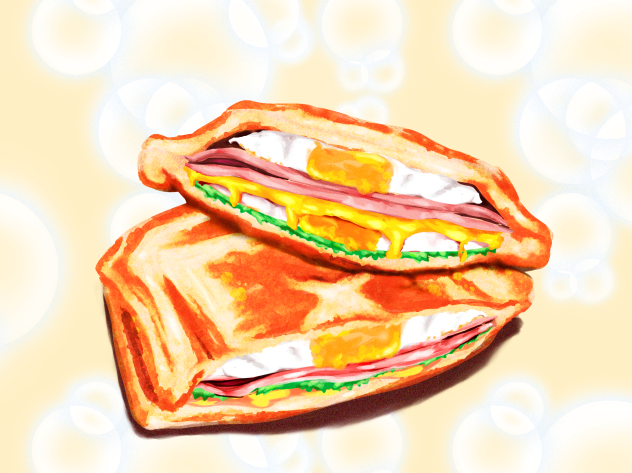 ホットサンド（ベーコンエッグ）