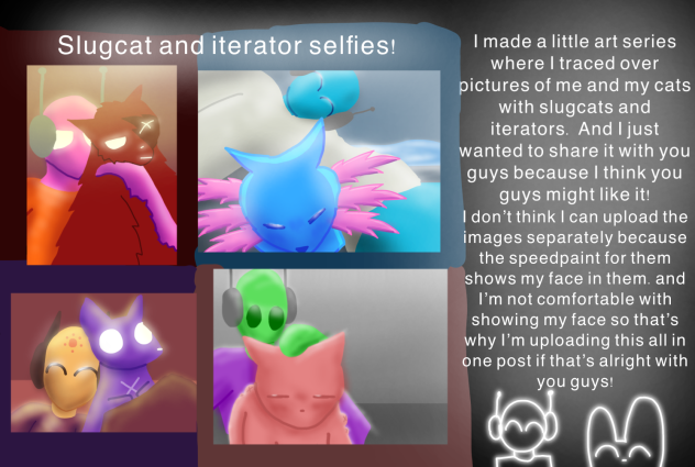 Slugcat and iterator selfies!
