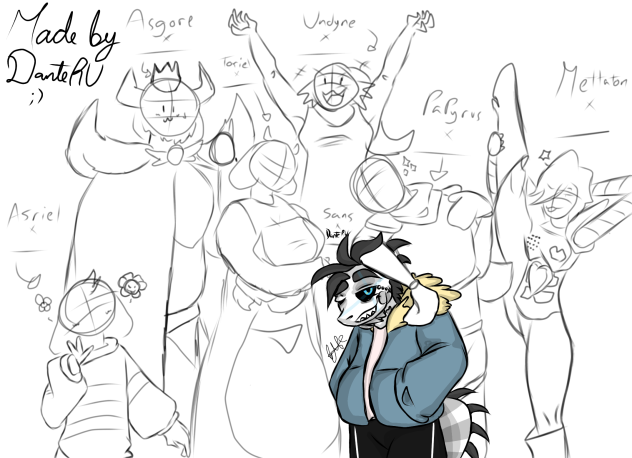 Undertale boss x oc collab with friends!