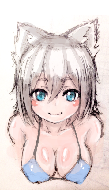 落書きに色つけただけだよ