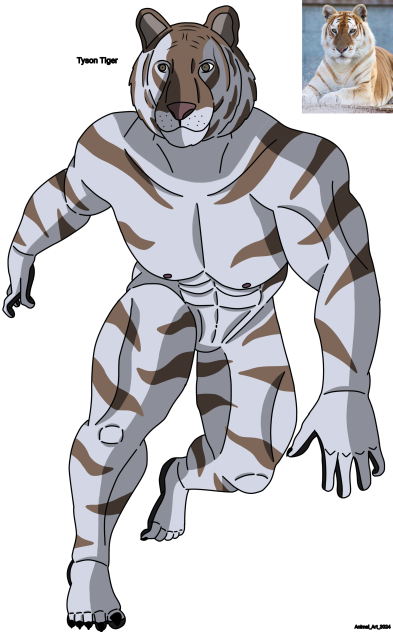 Furry realist tiger