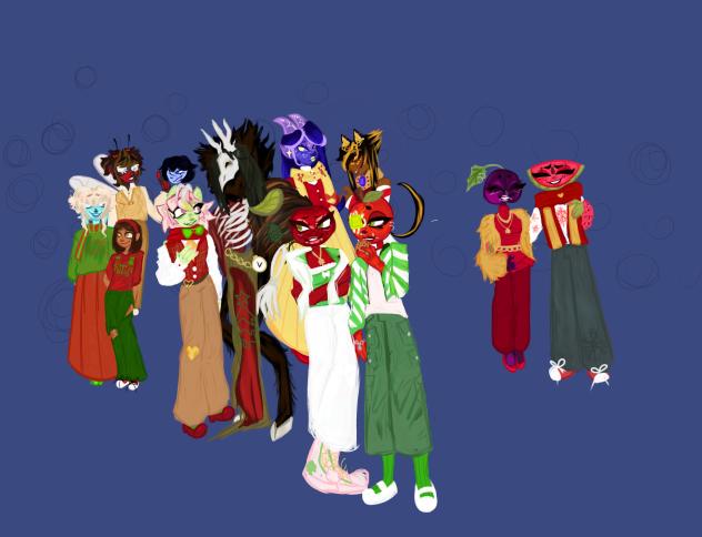 Old Christmas drawing
