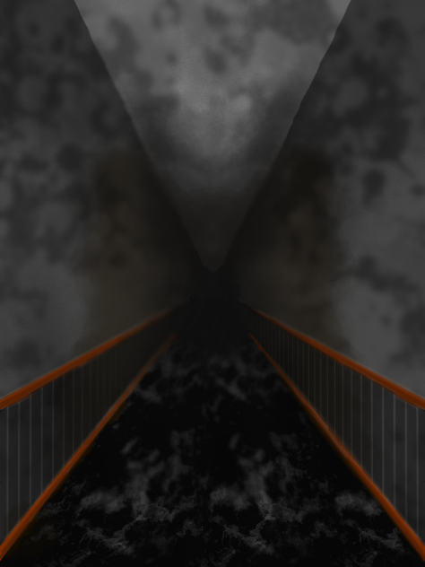 背景 廊下ホラー