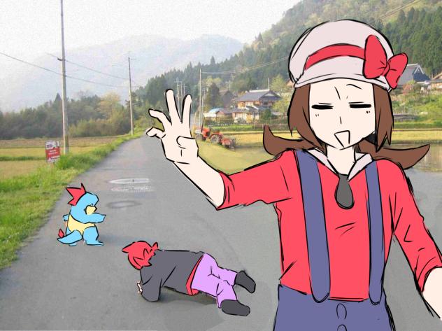 情報量の多いジョウトの写真