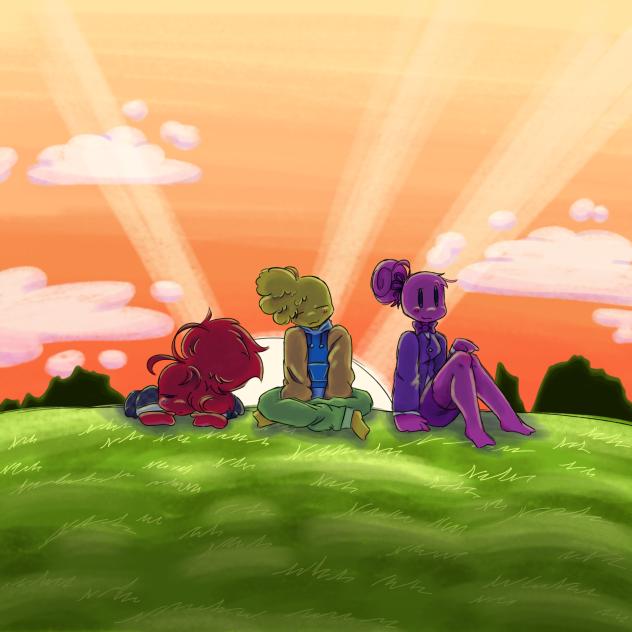 EN, Nooby and Cynnabon in a Sunset