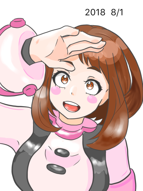 お茶子描いてみた