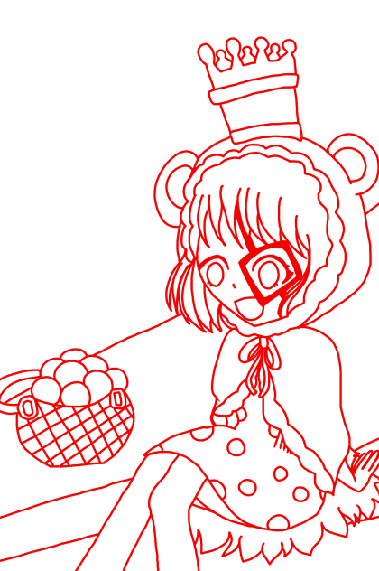 シュガーちゃん(線画)