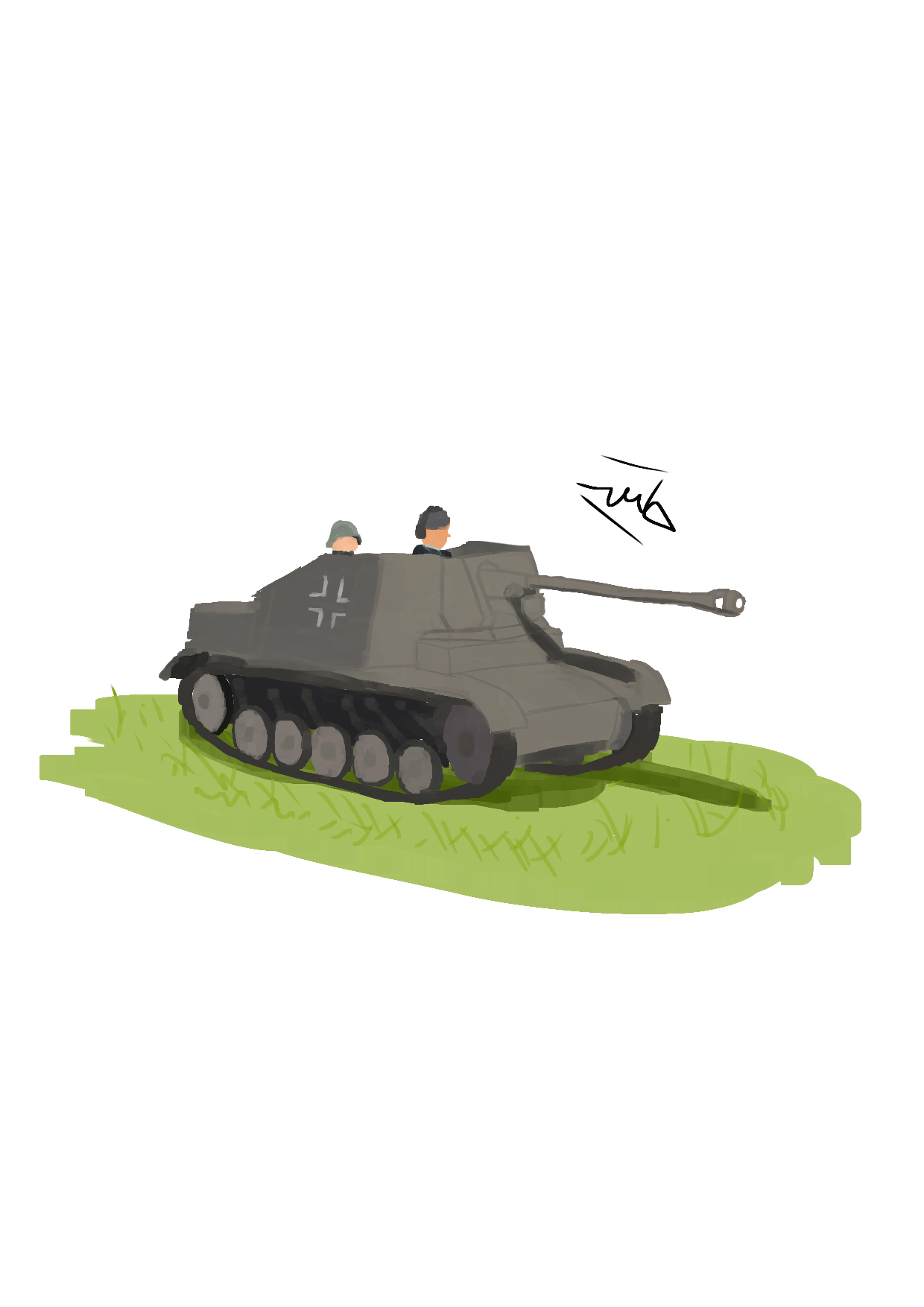 Panzerjager(38t) Marder ii sdkfz 132 - ibisPaint