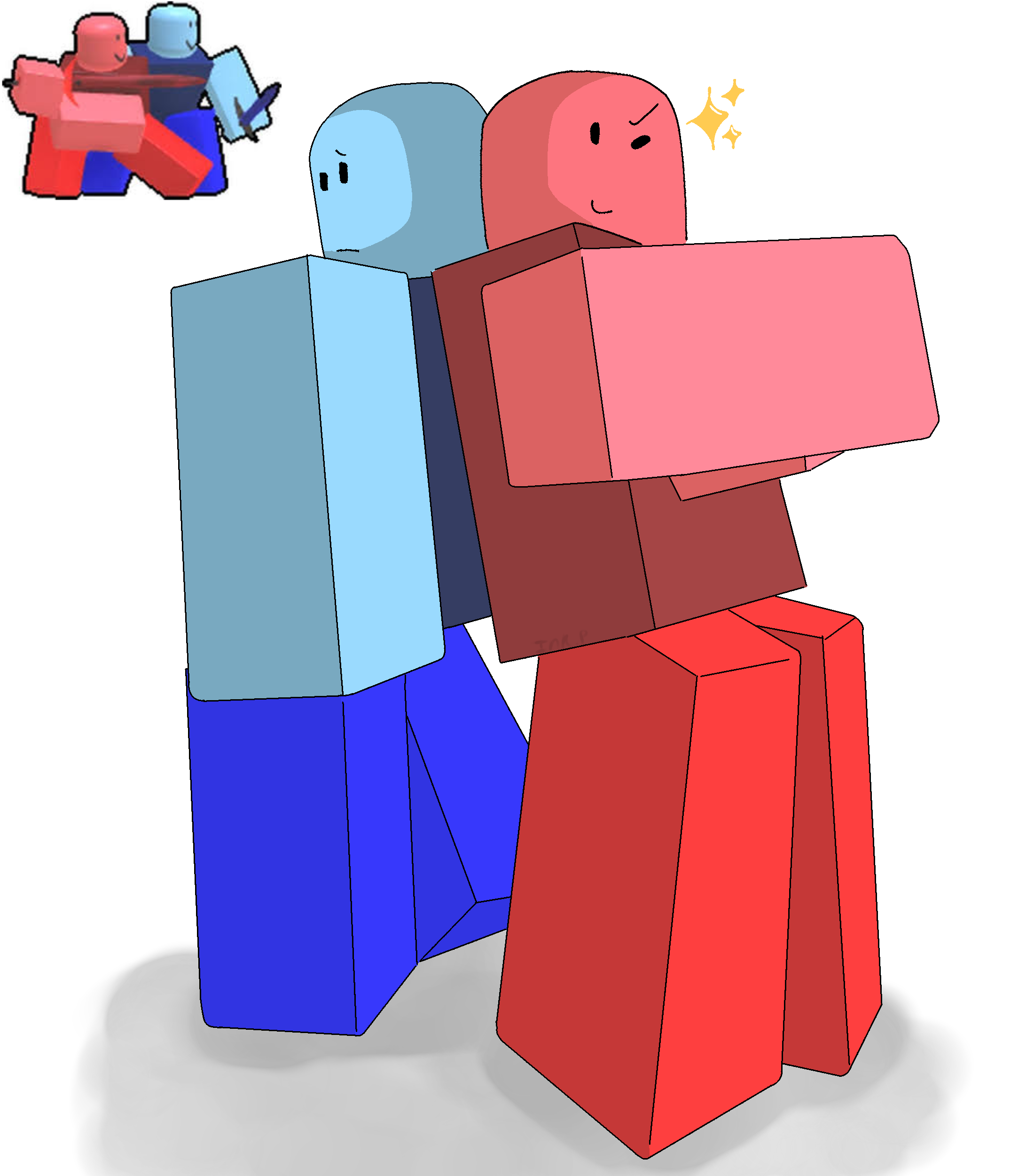 Red and Blue [Block Tales] - ibisPaint