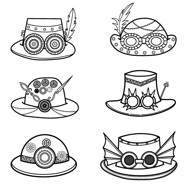 SP Hats Lineart
