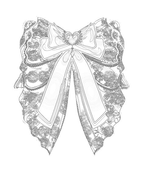 Cute Hair Bow ink