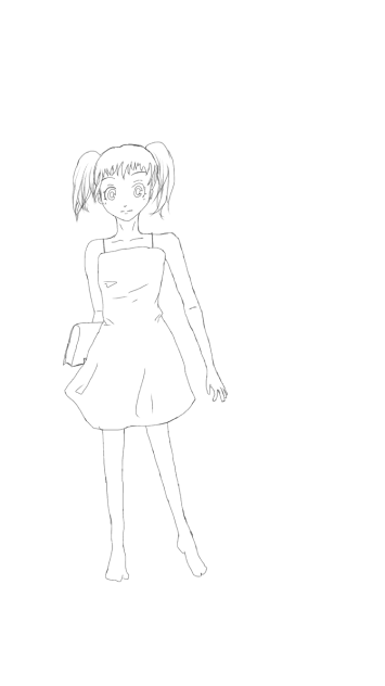 線画 入道雲