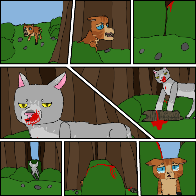 Blood! Warrior cat oc comic I think