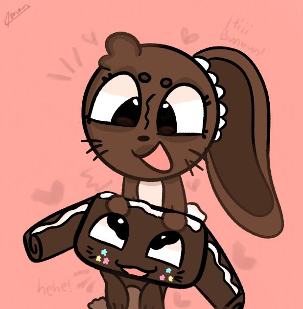 Chocolate cake! 🍰🐇🤎