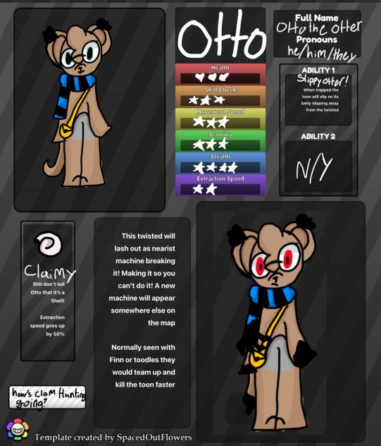 New dandy world oc! Otto!